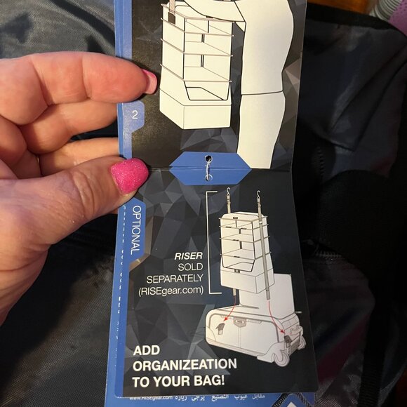 NEW Rise Luggage Organizer Shelf Insert Suitcase Packing Made Easy GRAY RISER - Picture 8 of 12